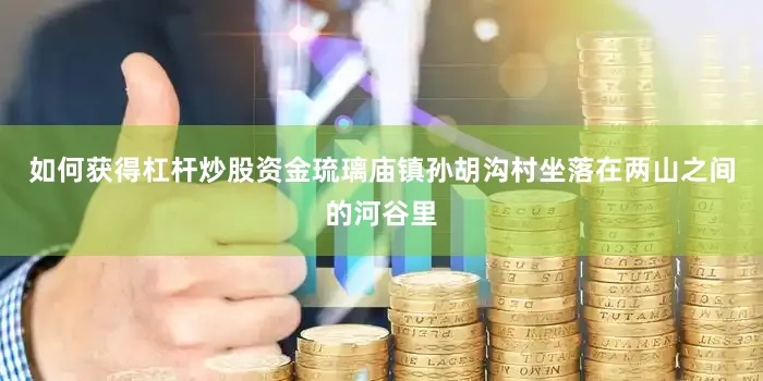 如何获得杠杆炒股资金琉璃庙镇孙胡沟村坐落在两山之间的河谷里
